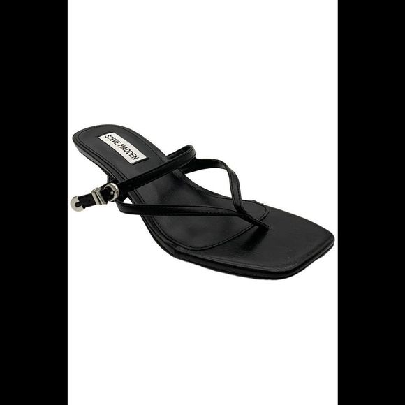Steve Madden Women's Samann Sandal Black - Medium - Picture 1 of 3